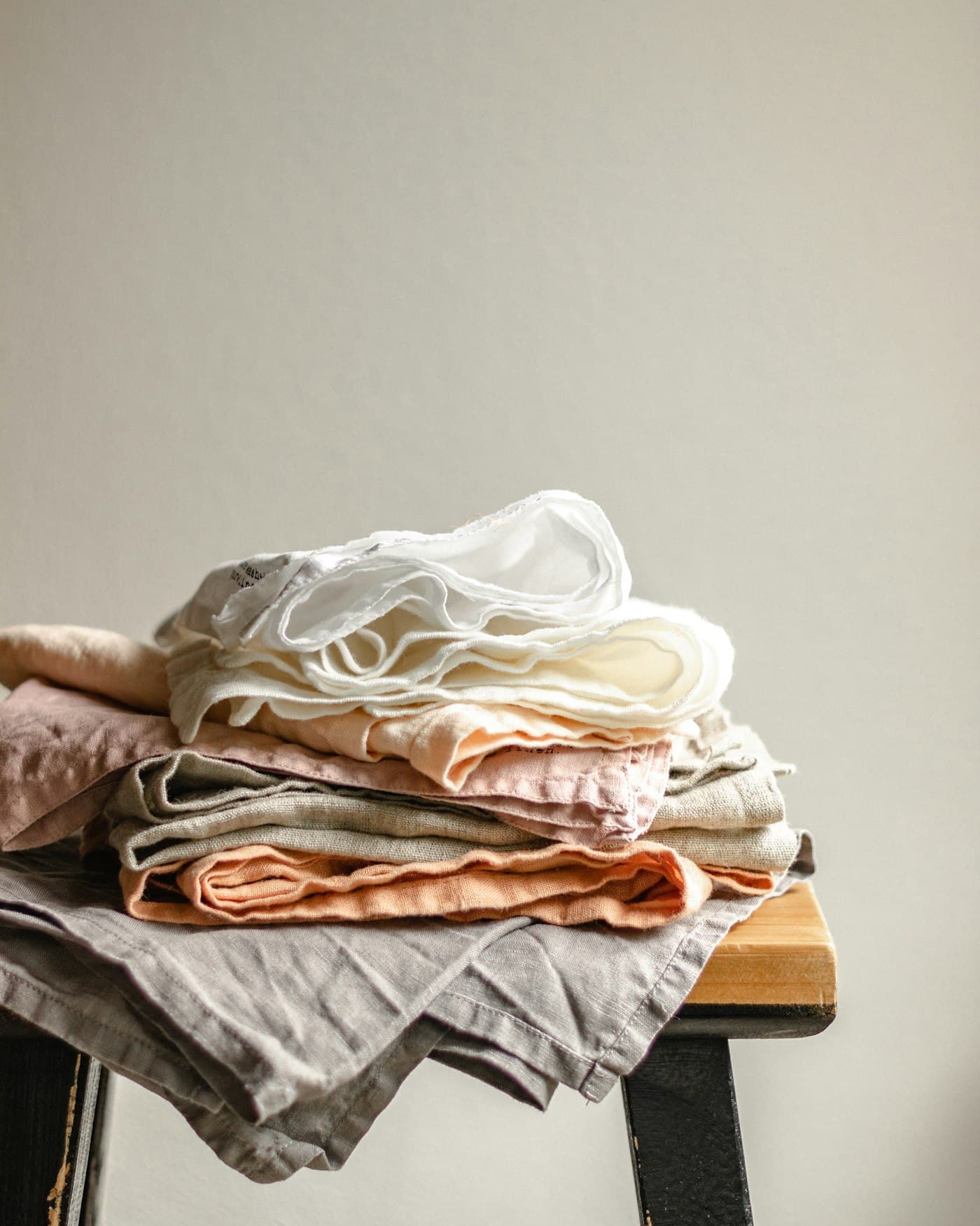 Neatly folded loungewear ready for storage