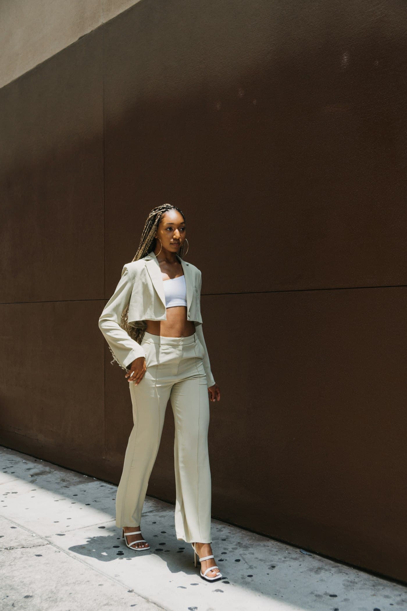 Folded loungewear in muted, seasonless tones